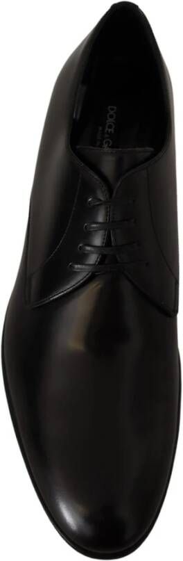 Dolce & Gabbana Zwarte leren Derby formele schoenen Black Heren