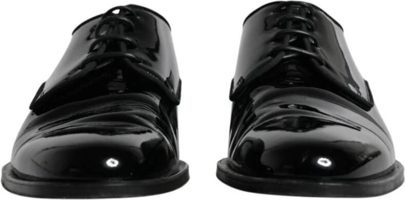 Dolce & Gabbana Zwarte leren Derby-formele schoenen Black Heren
