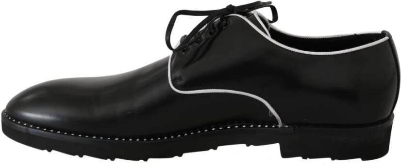 Dolce & Gabbana Zwarte leren Derby jurkschoenen Black Heren