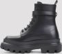 Dolce & Gabbana Zwarte Leren Enkellaars Black Dames - Thumbnail 2