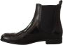 Dolce & Gabbana Zwart lederen enkelhoge platte laarzen schoenen - Thumbnail 2