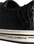 Dolce & Gabbana Zwarte Leren Heren Lage Top Sneakers Black Heren - Thumbnail 5