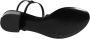 Dolce & Gabbana Zwarte leren kristallen enkelband sandalen - Thumbnail 2