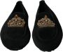 Dolce & Gabbana Zwarte leren kristallen kroon loafers Black Heren - Thumbnail 2