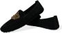 Dolce & Gabbana Elegante Zwarte Leren Loafer Slides met Gouden Borduursel Black Heren - Thumbnail 13