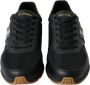 Dolce & Gabbana Leren Lage Sneakers In Zwart Met Gouden Details - Thumbnail 3