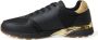 Dolce & Gabbana Leren Lage Sneakers In Zwart Met Gouden Details - Thumbnail 6