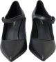 Dolce & Gabbana Zwarte leren logo hakken Mary Janes pompen schoenen Black Dames - Thumbnail 7