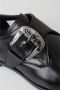 Dolce & Gabbana Zwarte Leren Monk Strap Jurk Schoenen Black Heren - Thumbnail 5