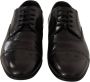 Dolce & Gabbana Zwart lederen heren Derby formele loafers schoenen - Thumbnail 2