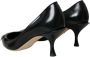 Dolce & Gabbana Zwarte Leren Boom Hakken Pumps Schoenen Black Dames - Thumbnail 10