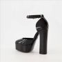 Dolce & Gabbana Verstelbare enkelband rondeeus leren pumps Black Dames - Thumbnail 9