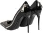 Dolce & Gabbana Zwarte Leren Rits Hakken Pumps - Thumbnail 2