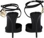 Dolce & Gabbana Zwarte leren sandaal met hoge hak - Thumbnail 2