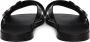 Dolce & Gabbana Zwarte leren sandalen met DG-logo Black Heren - Thumbnail 3