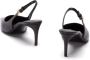 Dolce&Gabbana Hoge hakken Black Leather Slingbacks in zwart - Thumbnail 3
