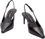 Dolce&Gabbana Hoge hakken Black Leather Slingbacks in zwart - Thumbnail 5