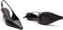 Dolce&Gabbana Hoge hakken Black Leather Slingbacks in zwart - Thumbnail 6