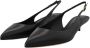 Dolce & Gabbana Zwarte Leren Slingbacks met Gespsluiting Zwart Dames - Thumbnail 5