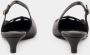 Dolce & Gabbana Zwarte Leren Slingbacks Puntige Neus Black Dames - Thumbnail 4
