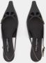 Dolce & Gabbana Zwarte Leren Slingbacks Puntige Neus Black Dames - Thumbnail 5