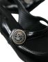 Dolce & Gabbana Zwarte Leren Versierde Slingback Schoenen Black Dames - Thumbnail 7