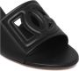 Dolce & Gabbana Zwarte Logo Muiltjes met Uitgesneden Details - Thumbnail 2