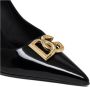 Dolce & Gabbana Zwarte hak Décolleté met uitgesneden DG-logo Black Dames - Thumbnail 3