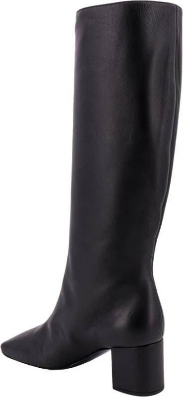 Dolce & Gabbana Leren laarzen met goudkleurige logohardware Black Dames - Foto 4