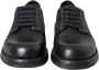 Dolce & Gabbana Zwarte Horse Leather Derby Dress Schoenen Black Heren - Thumbnail 8