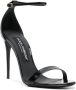 Dolce & Gabbana Zwarte Patentleren Hoge Hak Sandalen Black Dames - Thumbnail 13