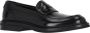 Dolce & Gabbana Geborsteld leren loafers met Penny Slot Black Heren - Thumbnail 15