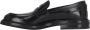 Dolce & Gabbana Geborsteld leren loafers met Penny Slot Black Heren - Thumbnail 16