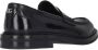 Dolce & Gabbana Geborsteld leren loafers met Penny Slot Black Heren - Thumbnail 17