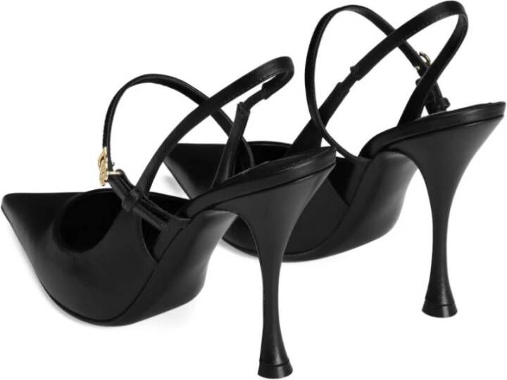 Dolce & Gabbana Zwarte platte schoenen Elegante stijl