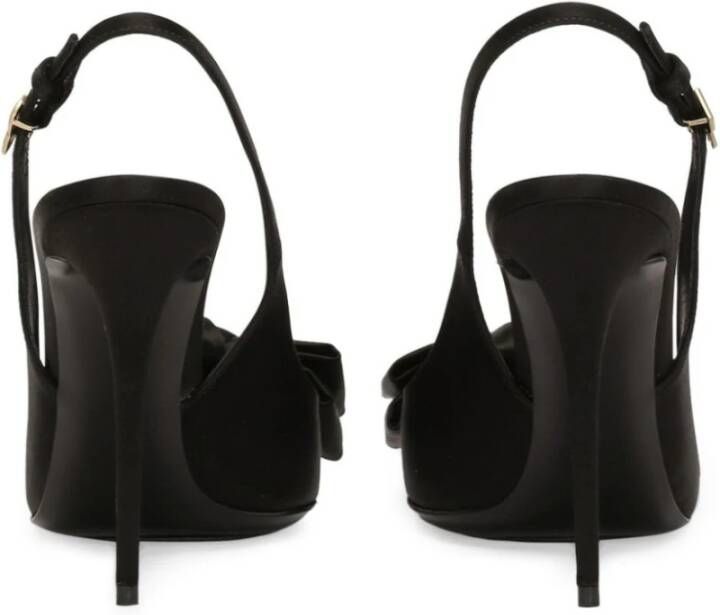 Dolce & Gabbana Zwarte Ballerina Schoenen met Strik Black Dames
