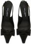 Dolce & Gabbana Zijden slingback pumps met strikdetail Black Dames - Thumbnail 3