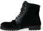 Dolce & Gabbana Zwarte Pony Leren Mid Calf Laarzen Black Dames - Thumbnail 5