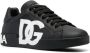 Dolce & Gabbana Zwarte Portofino Logo-Print Sneakers Black Heren - Thumbnail 3