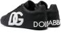 Dolce & Gabbana Zwarte Portofino Logo-Print Sneakers Black Heren - Thumbnail 4