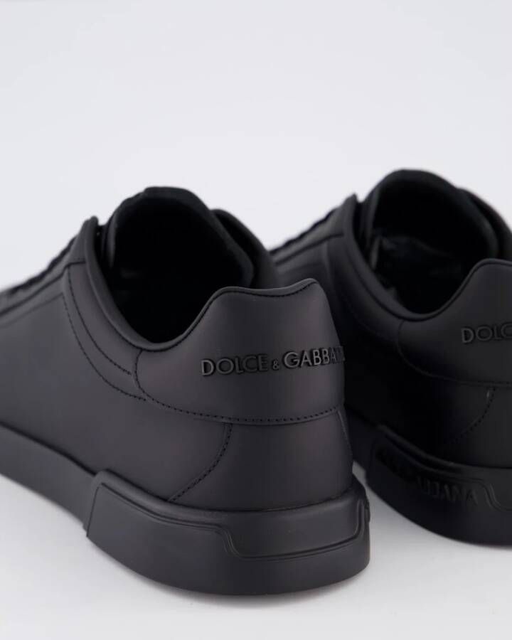 Dolce & Gabbana Zwarte Portofino Sneaker voor Heren