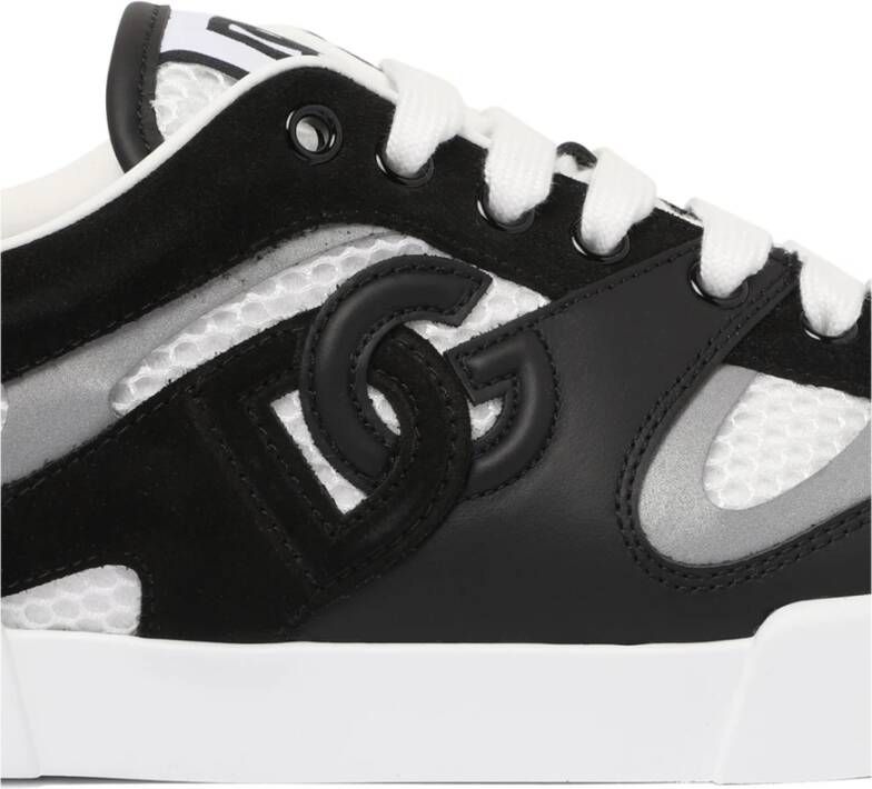 Dolce & Gabbana Zwarte Portofino Sneakers