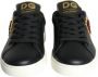 Dolce & Gabbana Sacred Heart Lace-Up Sneakers Zwart Goud Black Dames - Thumbnail 2