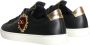 Dolce & Gabbana Sacred Heart Lace-Up Sneakers Zwart Goud Black Dames - Thumbnail 4