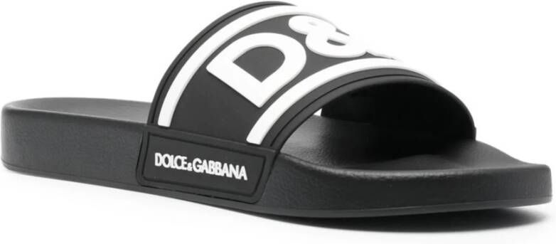 Dolce & Gabbana Zwarte Sandalen Black Heren