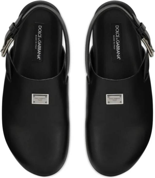 Dolce & Gabbana Zwarte Sandalen Boston Stijl