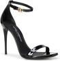 Dolce & Gabbana Zwarte Sandalen met Ketting en DG Logo Black Dames - Thumbnail 2
