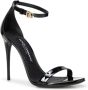 Dolce & Gabbana Zwarte Sandalen met Ketting en DG Logo Black Dames - Thumbnail 18