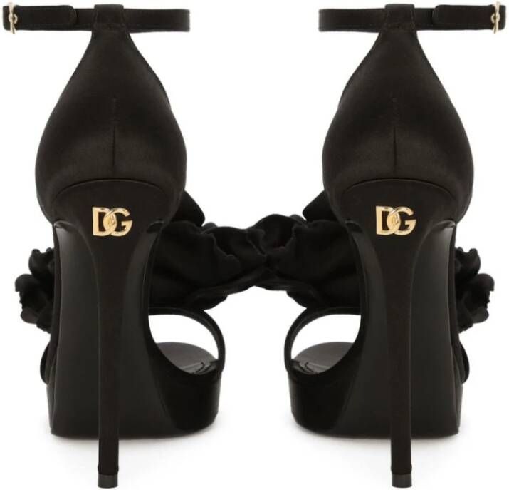 Dolce & Gabbana Zwarte Sandalen voor Dames Zwart Dames