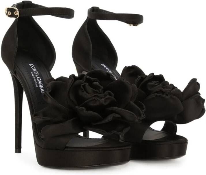 Dolce & Gabbana Zwarte Sandalen voor Dames Zwart Dames